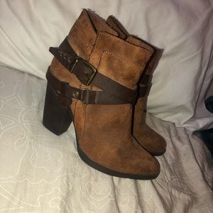 Brown booties